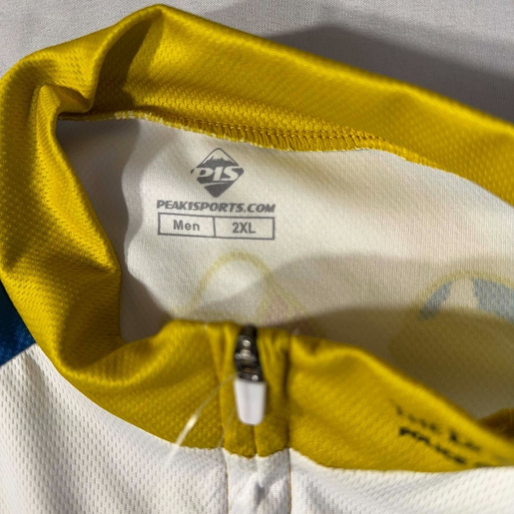 Peak 1 Sports BackStoppers Cycling Jersey Shirt Full Zip Size Mens 2XL NWT - Picture 3 of 14